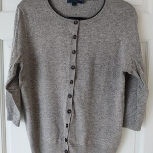 Boden Heather Gray Women's Cardigan Sweater